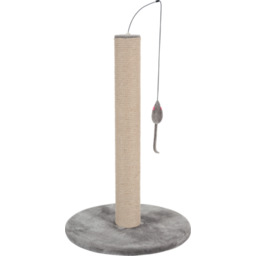 Drapak sizal słupek z zabawką 63 cm beżowy