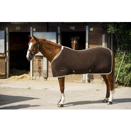 Equi-Theme Derka polarowa letnia z pasami brąz
