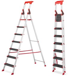 Drabina aluminiowa montażowa magazynowa profesjonalna HIGHER ALU 7