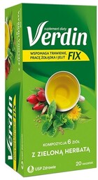 Verdin Fix z zieloną herbatą x20 saszetek