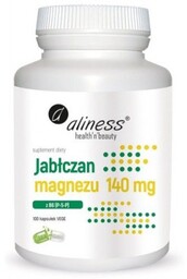 ALINESS Jabłczan Magnezu 140mg z B6, 100 kapsułek