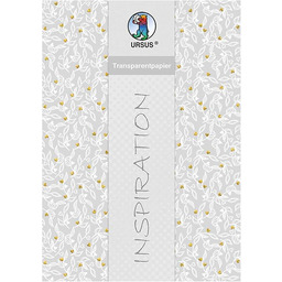 URSUS 77704602F przezroczysty papier ślubny, 5 arkuszy papieru