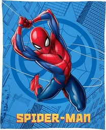 Spiderman Action Koc polarowy z nadrukiem, 125 x