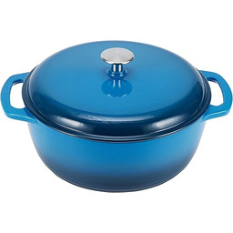 Amazon Basics Emaliowany żeliwny kociołek myśliwski, 5,6 l,
