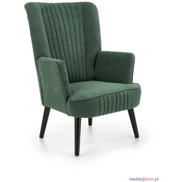 Fotel DELGADO Velvet Halmar Zielony