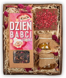 Prezent na dzień babci i dziadka kosz prezentowy