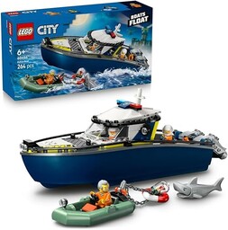 LEGO City Pościg łodzią policyjną, zabawka dla dziecka