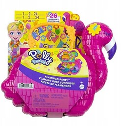 WALIZKA Polly Pocket PINIATA FLAMING ZESTAW 26 Niespodzianek