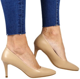 Damskie Czółenka Szpilki Na Niskim Obcasie Sergio Leone