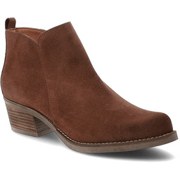 Brązowe Kowbojki Hee Stylowe Zamszowe Buty Damskie