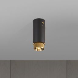 Lampa Exhaust Surface Grafitowa z mosiądzem