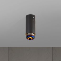 Lampa Exhaust Surface Grafitowa z paloną stalą