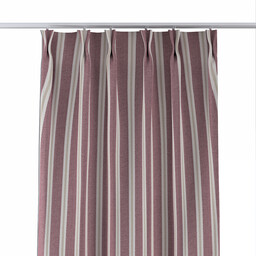 Zasłona na haczykach flex podwójnych, czerwono-beżowe pasy, Scotti