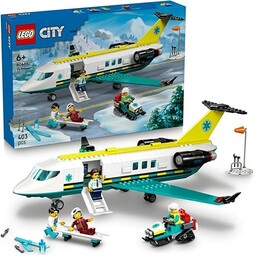 LEGO City Samolot pogotowia ratunkowego, zabawka dla 6-latka,
