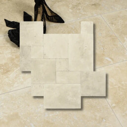 Trawertyn 12mm Light Standard Bębnowany French Pattern 1kpl=0,742m2