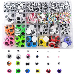 Oczka oczy do maskotek pluszaków ruchome naklejane 4-18