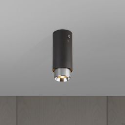 Lampa Exhaust Surface Grafitowa ze stalą