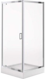 CERSANIT Kabina prysznicowa kwadratowa ARTECO 90x190 z brodzikiem