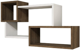 Półka Afro Walnut, biały