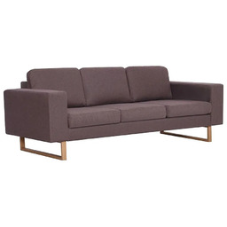 Edinos Elegancka trzyosobowa sofa 3x taupeT3-B56
