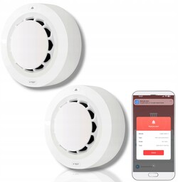 Czujnik Dymu Głośny bezprzewodowy Detektor sensor Alarm Pożaru
