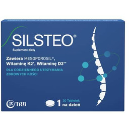Silsteo Krzem, witamina D, witamina K, 30 tabl.