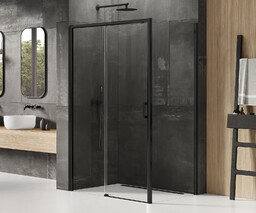 NEW TRENDY D-0326A/D-0128B Kabina prysznicowa PRIME BLACK 1D