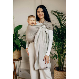 Chusta kółkowa LennyLamb - Mała Jodełka Almond-1.8 m.