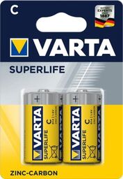 Zestaw baterii cynkowo-węglowe VARTA Superlife R14 C (Zn-C;