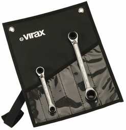 VIRAX 3103 zestaw 2 kluczy oczkowych z grzechotką