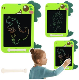 Tablica do rysowania LCD Dinozaur zielona - Leantoys