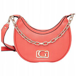 GUESS Torebka Damska na ramię Skóra Ekologiczna Koralowa