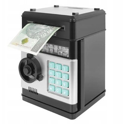 Skarbonka Sejf Bankomat na Monety Banknoty Pin