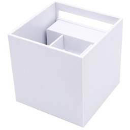 Kinkiet zewnętrzny LED 2x3W 3000K IP65 biały CUBE