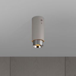 Lampa Exhaust Surface Szara ze stalą