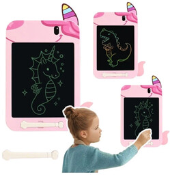 Tablica do rysowania LCD Jednorożec różowa - Leantoys
