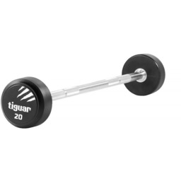 Tiguar, Barbell prosty, srebno-czarny, 20 kg