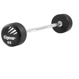 Tiguar, Barbell prosty, srebno-czarny, 45 kg