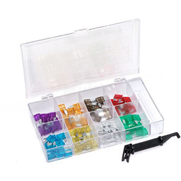 Zestaw 80 bezpieczników samochodowych 11mm