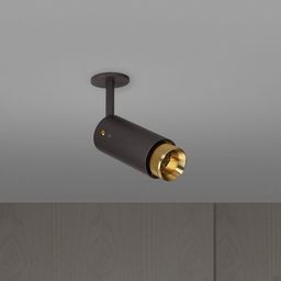 Lampa Exhaust Spot Grafitowa z mosiądzem