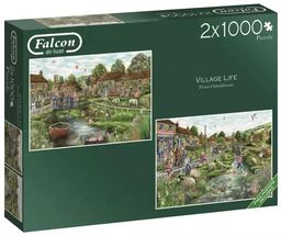 Puzzle 2x1000 Falcon Życie na wsi G3 -