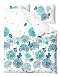 Zaratex Pościel bawełniana 160x200 Wind dmuchawce motyle kwiaty