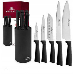 Gerlach Smart Black Komplet 5 Noży W Bloku