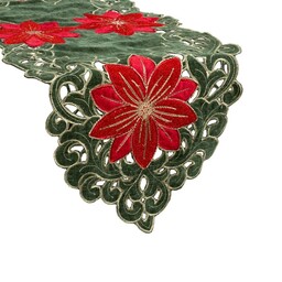 Eurofirany Obrus bieżnik świąteczny 35x183 Cho 05 zielony