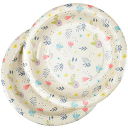 Homéa, Zestaw 6 talerzy kartonowych D18,5 cm Piękne