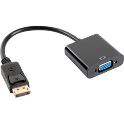 Lanberg adapter Displayport - VGA M/F 20cm czarny