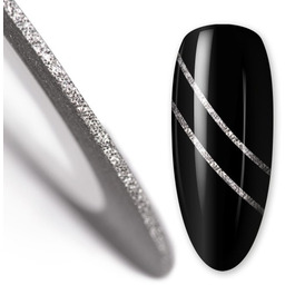 Nitka tasiemka do zdobień krążek silver glitter Nr