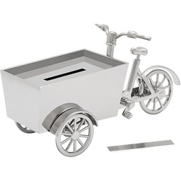 Bredemeijer Skarbonka rower towarowy srebrna