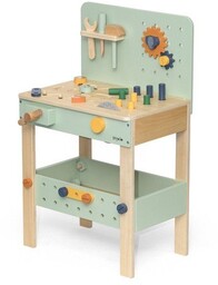 Trixie, Drewniany stół do majsterkowania dla dzieci, zielony