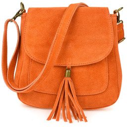 Listonoszka skórzana X40 pomarańczowa